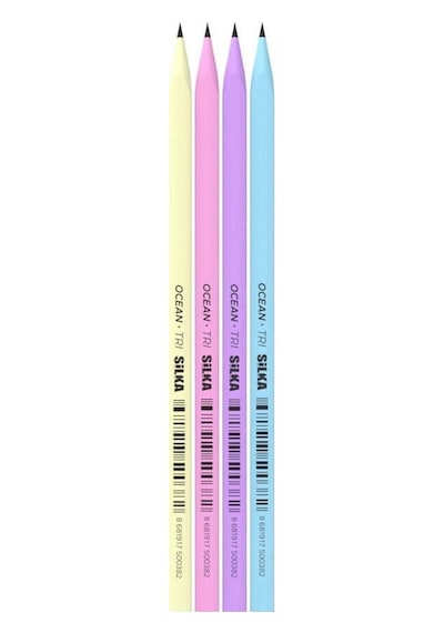 Silka Ocean Pastel Üçgen Kurşun Kalem Çok Renkli