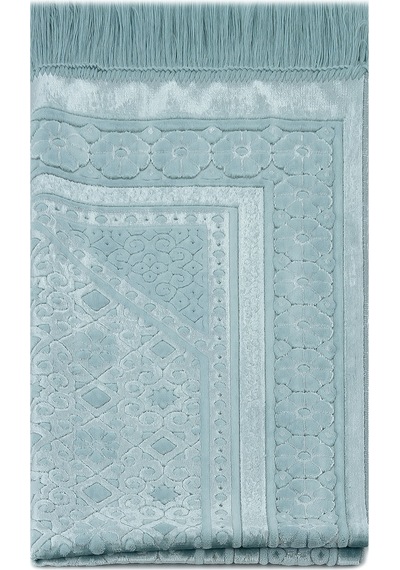 Kadife İnci Seccade Velvet Pearl - Turkuaz
