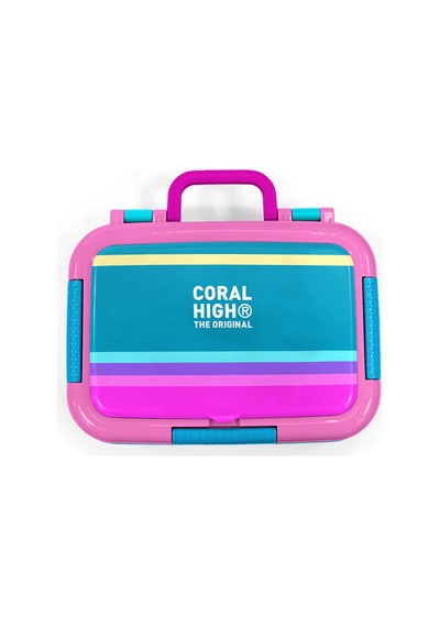 Coral High Kids Pembe Pastel Renkli Desenli Paslanmaz Çelik Beslenme Kabı 39267 Pembe