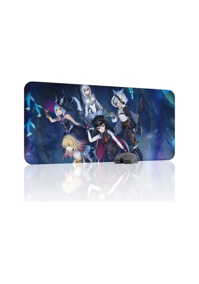 Blue Protocol Star Resonance Dikişli Kauçuk Oyuncu Mousepad V4 - 90x40 Xxl Gaming Mouse Pad