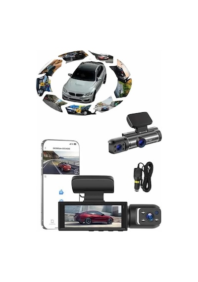 Video Ve Fotoğraf Kaydedici Sürüş Kamerası Ön Ve Arka Çift Kameralı 07060750