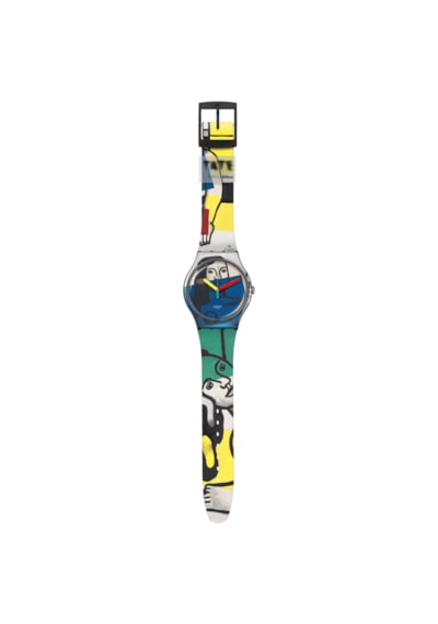 Swatch Suoz363 Leger's Two Women Holding Flowers Unisex Kol Saati