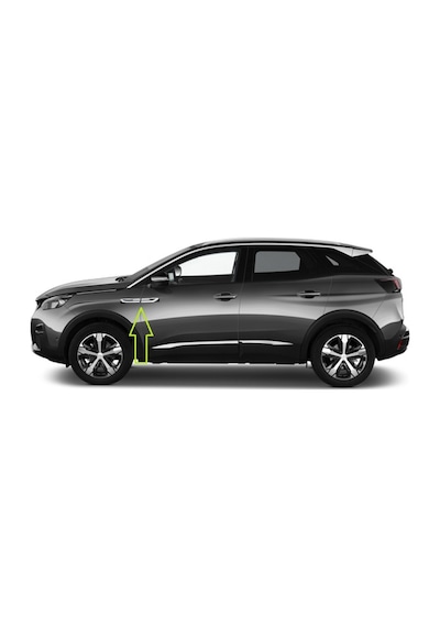 Peugeot Logo Yan Çamurluk 3M 3D Damla Silikon Yeni Nesil Logo Amb
