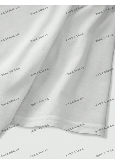 Tarzsokak Unisex Bay Tişört Kod-1408 Beyaz