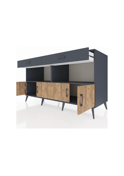 Kronos Konsol 2 Raflı 2 Çekmeceli 4 Kapaklı 176x59x99 Antrasit-çam/antrasit Atlas Çam/antrasıt - Antrasıt Kronos Konsol 2 Raflı 2 Çekmeceli 4 Kapaklı 176x59x99 Antrasit-çam/antrasit Atlas Çam/antrasıt - Antrasıt