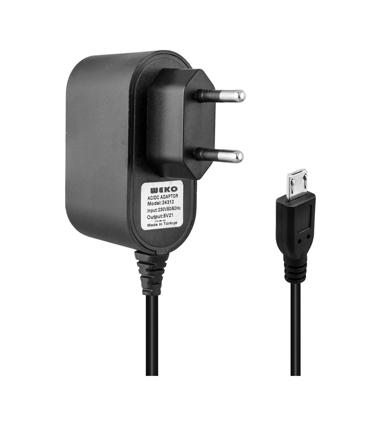 Weko 5 Volt - 1 Amper Micro Usb Uçlu Priz Tipi Adaptör