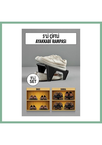 Bşkvirgo 5 Li Set Çiftli Ayakkabı Rampası & Ayakkalık Düzenleyici & Organizer Bsk2026 Çok Renkli Bşkvirgo 5 Li Set Çiftli Ayakkabı Rampası & Ayakkalık Düzenleyici & Organizer Bsk2026 Çok Renkli