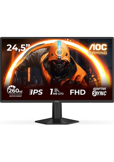 Aoc 24.5" 25g50z 1ms 260hz Oc Adaptive Sync Hdr10 Fhd Fast Ips Gaming Monitör Ölü Pixel-kutusu Açılmış Ürün