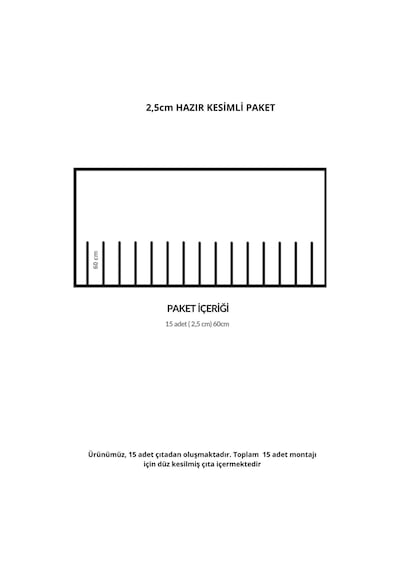 Diecor Dekoratif Boyanabilir Montaja Hazır 2.5cm Duvar Çıtası Kolay Uygulanır Gönyeli Kesilmiş Beyaz 2,5 Cm Model:xa257