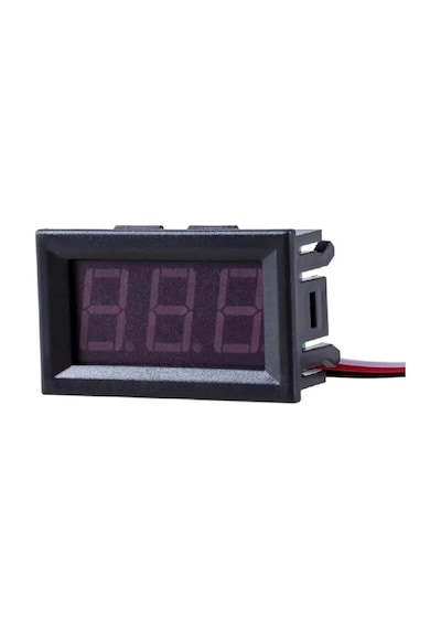 Dc 0-30v Digital Mavi Voltmetre 0.56 İnch 3 Telli Panel Tip