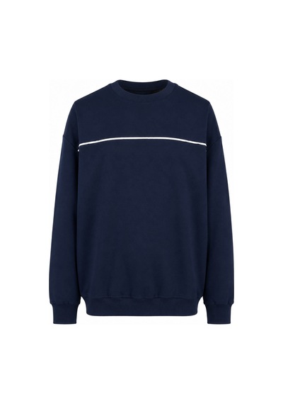 Trender Biyeli Basic O Yaka İndigo Erkek Sweatshirt 27kdt1000001 Indigo