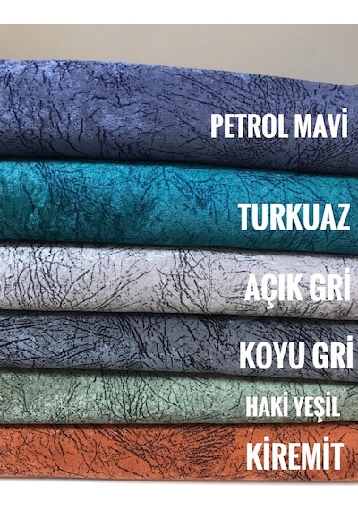 Madame Blue Damarlı Kadife Süngerli Kaymaz Koltuk Çekyat Örtüsü - 482403059