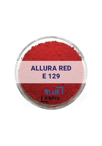 Blue Kimya Allura Red E129 Bayrak Kırmızı Toz Gıda Boyası 100 G