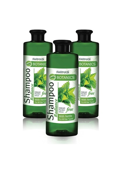 Botanics Isırgan Özlü Parlaklık Veren Şampuan 500 Ml 3 Adet Tüm Saç Tipleri