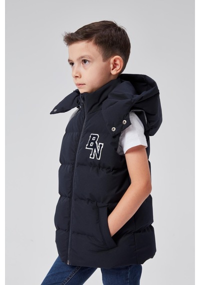 Benitto Kids Kapüşonlu Erkek Çocuk Şişme Yelek 51310 Lacivert