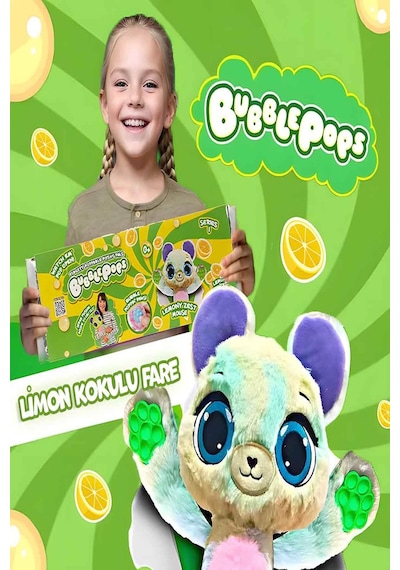 Bubble Pops Lemony Zest Mouse: Kokusuyla Büyüleyen Şişme Peluş Fare