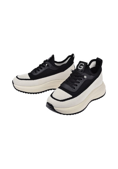 Guja Taş Detaylı Triko Kadın Spor Ayakkabı Sneaker Gj-26y3012 Siyah