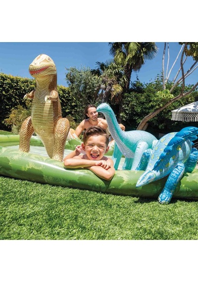 Intex Jurassic Park Sulu Oyunu Havuzu 201x201cm 56132 Çok Renkli