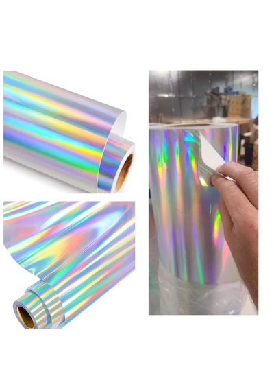 Hologram Gökkuşağı Araç Motosiklet Kaplama Folyosu 30cm X 3 Metre