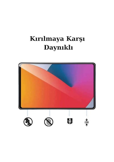 Apple Uyumlu iPad  11. Nesil 2025 A16 Çip 11 İnç Fuchsia Tablet Temperli Cam Ekran Koruyucu