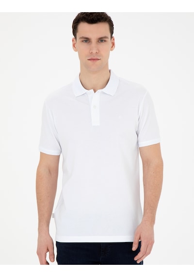 Pierre Cardin Erkek Beyaz Tişört Basic 50280754-Vr013 Beyaz
