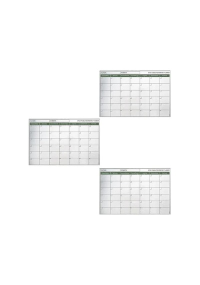 Manyetik Yapışkanlı Bir Aylık Program Planlayıcı Takvim 85x56 Cm 5468 Çok Renkli