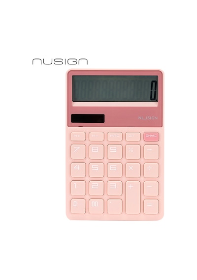 Nusıgn 12 Haneli Hesap Makinesi Plastik Pembe