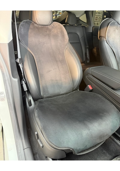 Tesla Model Y Legacy / Model 3 Uyumlu Siyah Ön Koltuk Minderi 2'li Set 2 Parça Minder
