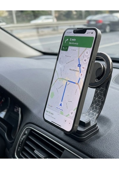 Araç İçi Manyetik Telefon Tutucu Katlanabilir Navigasyon Standı 1