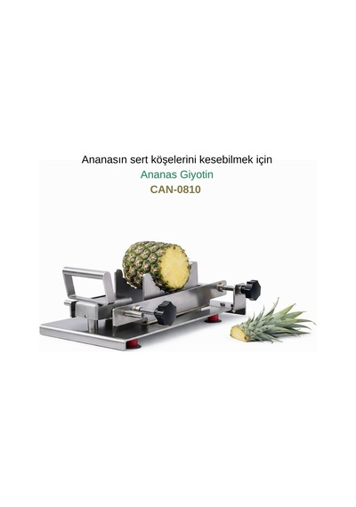 Cancan 3'lü Ananas Soyma Ve Dilimleme Seti Can 1423