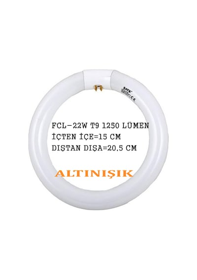 Simit Floresan 22W Simit Lamba Simit Ampul 6500K Fcl-22W T9
