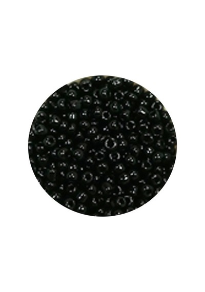 Dökme Cam Kum Boncuk 11/0 2 Mm - 60 Gram - Siyah - Bnc045 Diğer