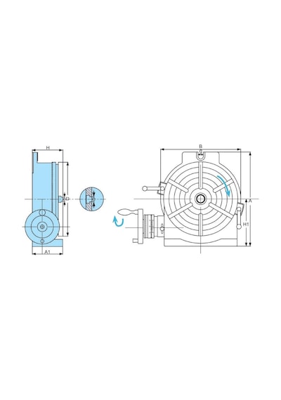 Fett 123x353mm Vertex Yatay Dikey Döner Tabla Hv-14