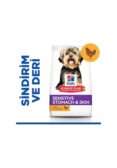 Hill's Scıence Plan Mide Ve Deri Hassasiyeti Tavuklu Küçük Ve Mini Irk Yetişkin Köpek Maması 1,5kg