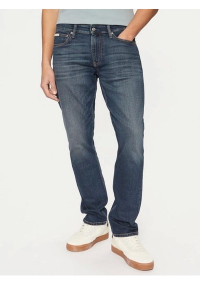 Calvin Klein Erkek Slim Fit Normal Paça Mavi Mavi