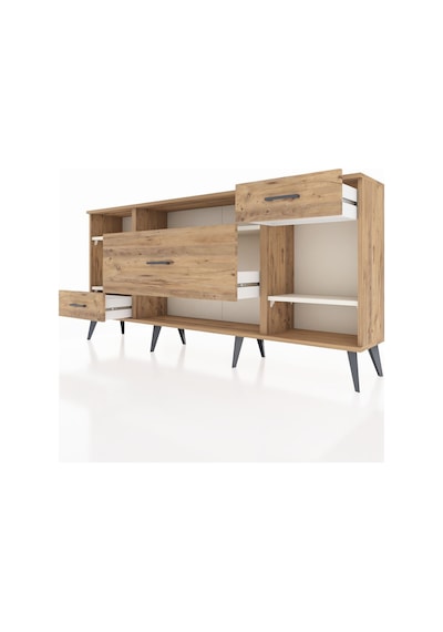Arges Konsol 4 Raflı 3 Çekmeceli 176x30x83 Çam-aytaşı/çam Aytaşı/çam Arges Konsol 4 Raflı 3 Çekmeceli 176x30x83 Çam-aytaşı/çam Aytaşı/çam