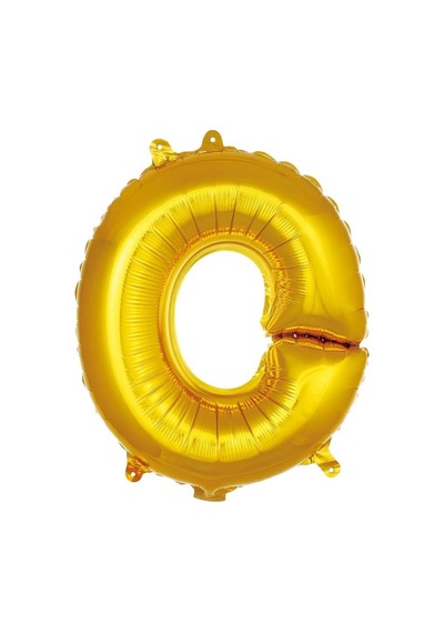 O Harfi 16 İnç Gold Renk Folyo Balon 36 Cm Altın 256