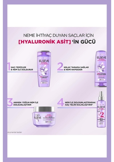 Elseve Hydra Hyaluronic 72 Saat Nem Ile Dolgunlaştıran Maske 300ml Ve Nem Ile Dolgunlaştıran Serum 150ml