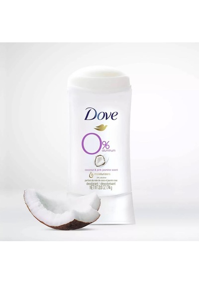 Dove Coconut & Pink Jasmine 0% Aluminum Kadın Roll-On Deodorant 74 G