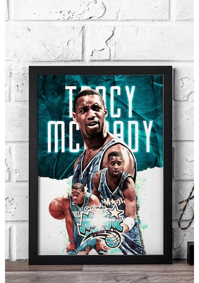 Tracy Mcgrady Çerçeveli Tablo - Basketbol Nba Posteri Tablo