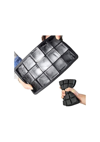 15 Bölmeli Silikon Buz Kalıbı Kolay Çıkarma, Bpa Free, Büyük Küp Buzluk Tepsisi, Ev, Kokteyl Ve İçecekler İçin Buz Küpü Kalıbı, Dondurucu Dondurma Kalıbı, Buz Kalıpları 1 Adet
