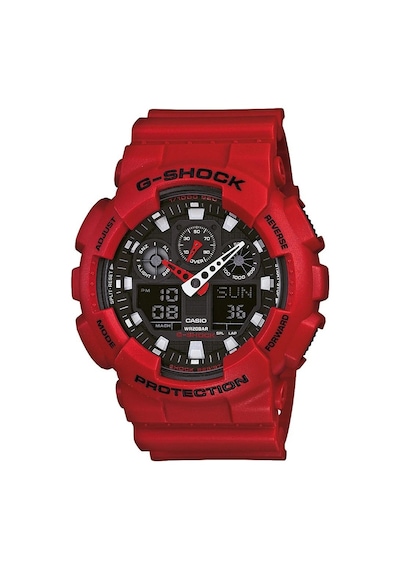 Casıo G-shock Ga-100b-4adr Kırmızı Silikon Kordon Analog/dijital Erkek Kol Saati Kırmızı