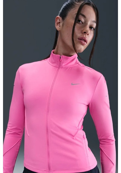 Nike Swift Dri-fit Midlayer Womens Running Jacket Reflektörlü Fermuarlı Kadın Koşu Ceketi Pembe