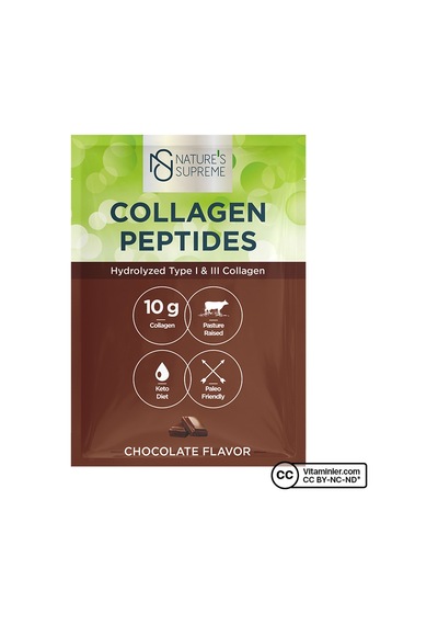 Natures Supreme Çikolata Aromalı Collagen Peptides Powder 30 Saşe