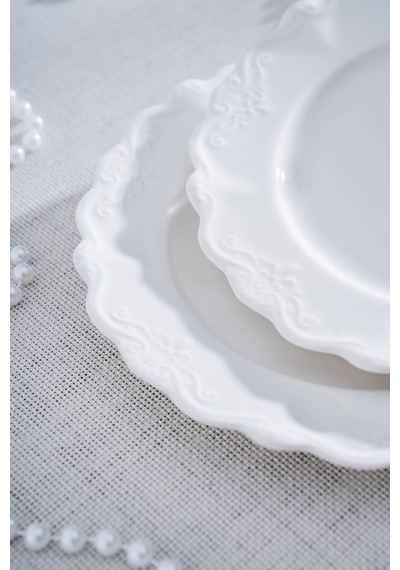 Acar King Pasta Tabağı - 18 Cm Beyaz