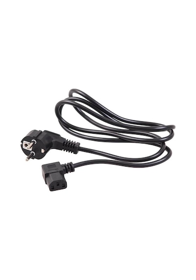 C13 Power Güç Kablosu 90° Derece L Uç Sol Açılı - 1.8 mt