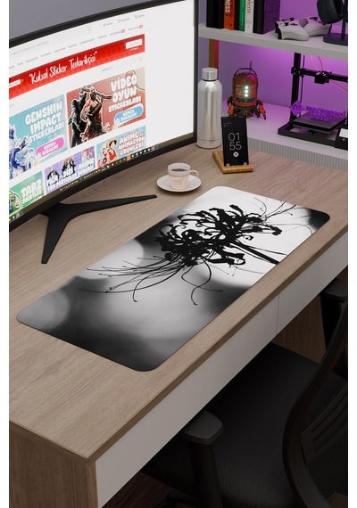 Higanbana Kaymaz Dikişli Kauçuk Oyuncu Mousepad V4 - 70x30 Xl Gaming Mouse Pad Fare Altlığı