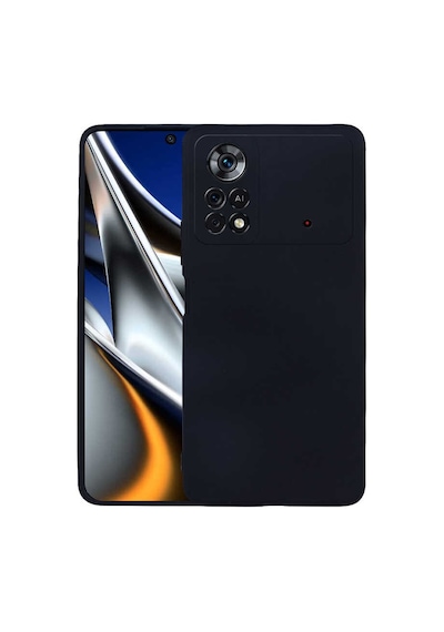 Zore Poco M4 Pro 4g Kılıf Omsy Premier Silikon Kapak - Siyah