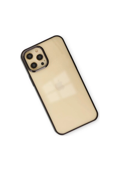 Bezos İphone 12 Pro Max Kılıf Element Silikon - Siyah Bzs01