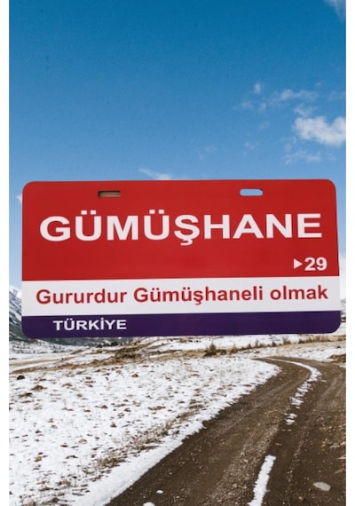 Gümüşhane Şehir Temalı Plaka Sök-tak Pratik Yeni Nesil
